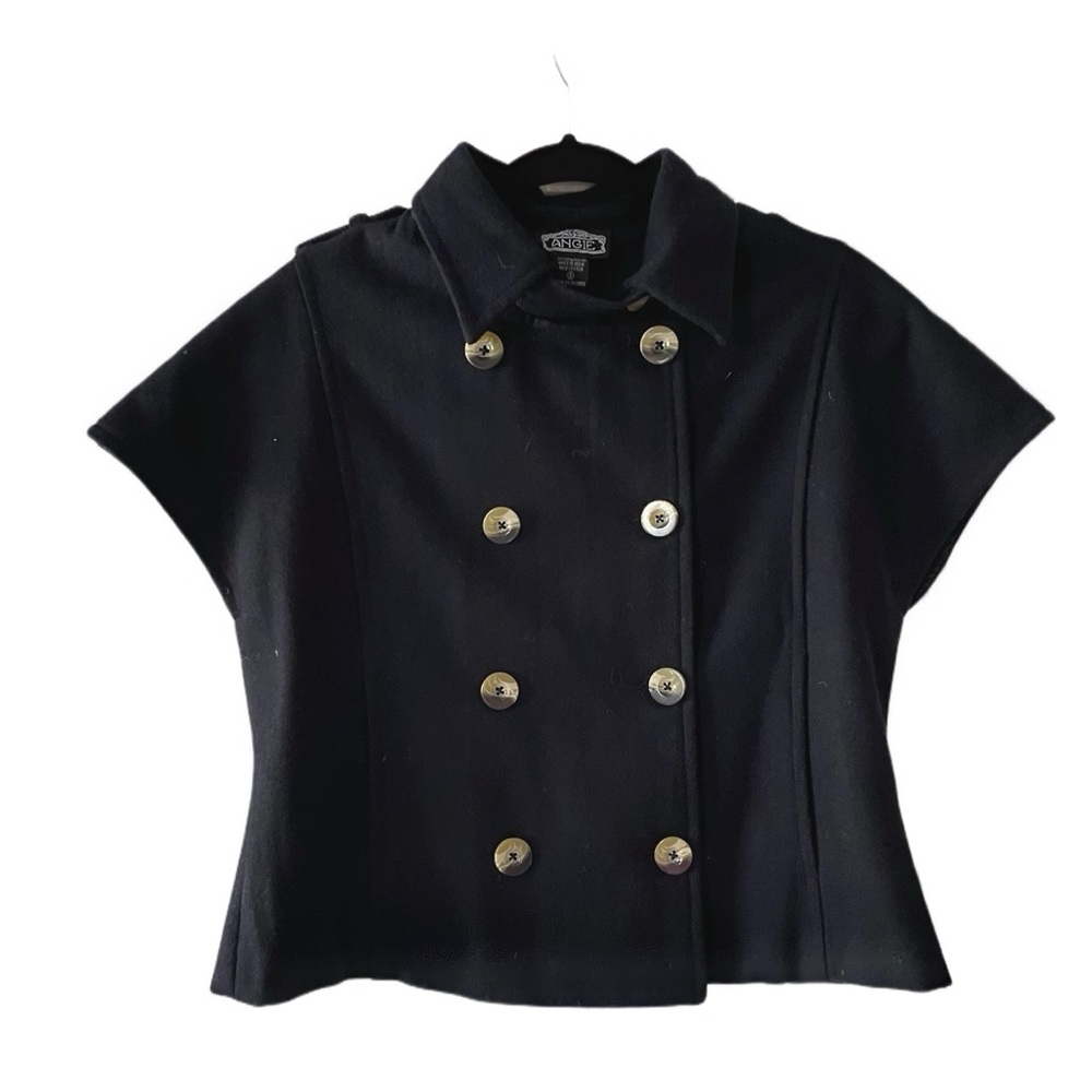 Yellowstone, Military inspired wool jacket/vest, navy double breasted, Sz Small